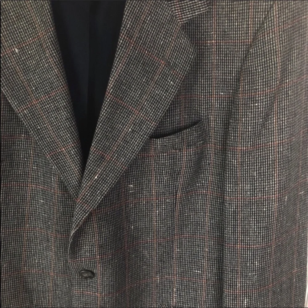 Savane Indigo Tweed Sport Coat Blue Gray 42R NWT
